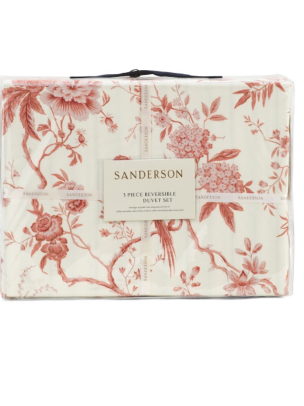 SANDERSON Cotton Percale Toile Reversible Duvet Cover Set